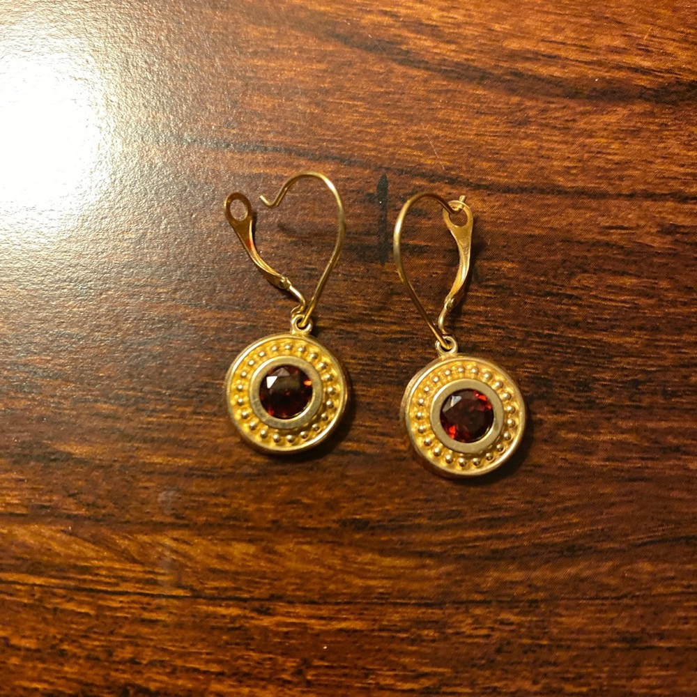 Gold earrings